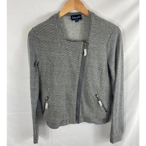 Splendid Asymmetrical Zip Up Sweatshirt Jacket S - Picture 1 of 4